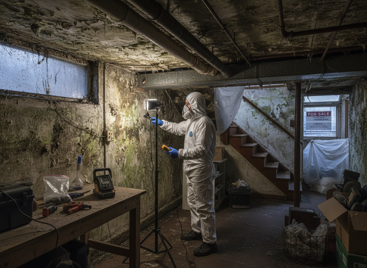 Basement mold inspection in Twin Peaks