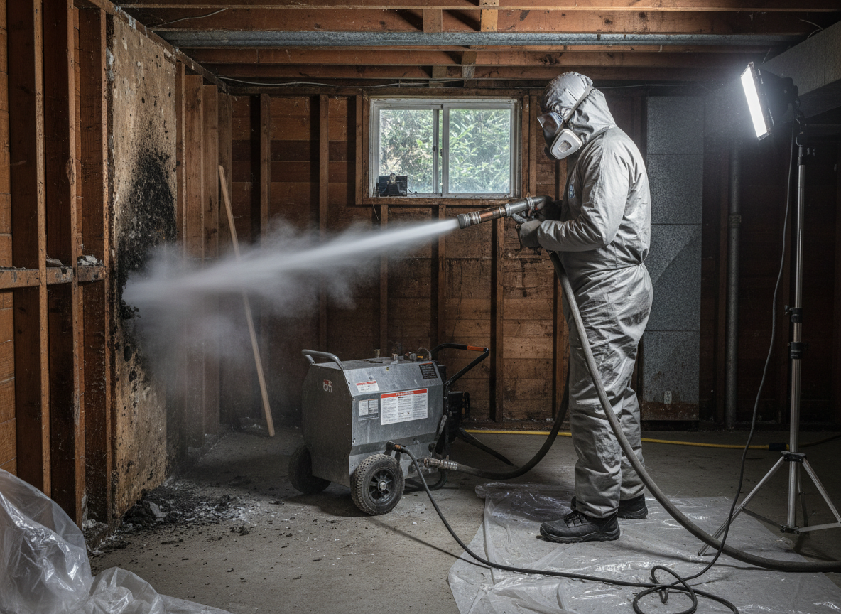 dry ice blasting mold in Twin Peaks
